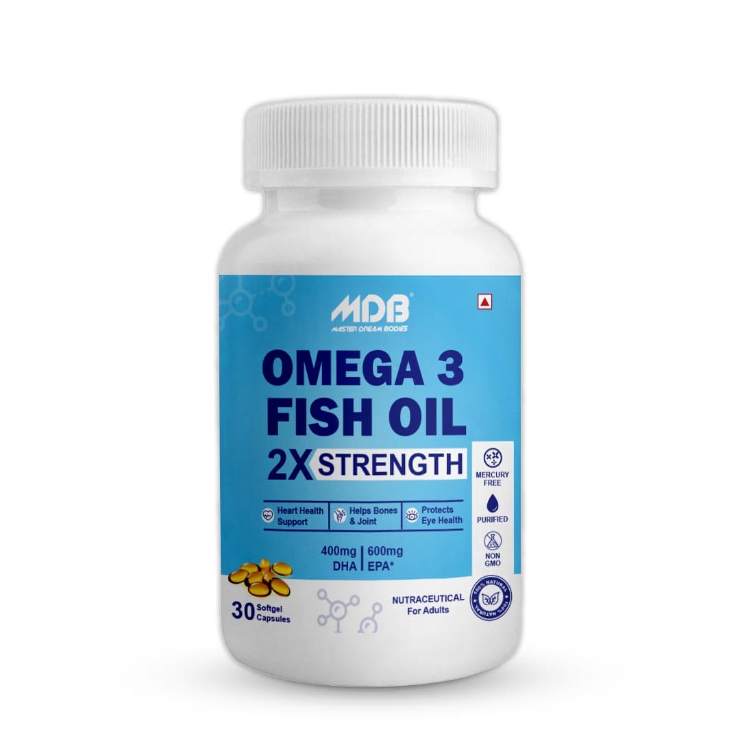 MDB Omega 3 Fish Oil 2X Strength | 30 Softgels